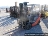 2016 toyota 8fgcu25 forklift, toyota 4 cyl 2. 237l eng, 13315 hours, lp fue