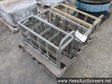 3 units - 5 shelf narrow parts cart, 13" w x 26" l x 35" h,
