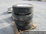 4 michelin xdn2 tires and aluminum wheels, stock # 54997