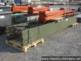 8 - 36" x 19' teardrop uprights, 20 - 87" beams, stock # 55279
