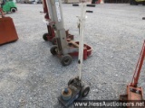 Otc 25 ton axle jack, air powered, 50000 lb capacity, 14" x 21" x 5