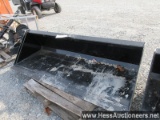 New 78" skid steer bucket, stock # 55004
