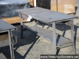 Metal work table, 28" x 72", stock # 55288