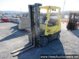 2007 hyster s60ft forklift, impco 4 cyl 2. 2l, 2985 hours, lp, 21x8x15, 182
