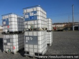 1 - 250 gallon tote 40" w x 47" l x 46" h, 1 - 300 gallon to