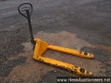 New england industrial pallet jack, 48" forks, works, 27" w x 60&