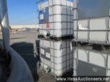 2 - 250 gallon totes, 40" w x 47" l x 46" h, stock # 55116