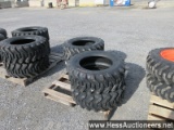Set of 4 new 10-16. 5 skid steer tires, stock # 55000