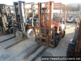 1979 toyota 4fg15 forklift, toyota 4 cyl, 3000 lb, pneumatic tires, gas, 6.
