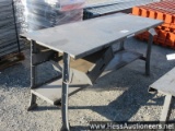 Metal work table, 28" x 72". , stock # 55287