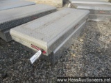 Weather guard aluminum single lid cross tool boxes for 8' pickup bed, stock