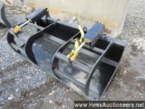New all-star 72" e-series bucket grapple, stock # 55418