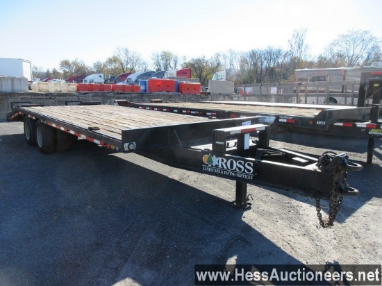 2000 hudson 10 ton beaver tail trailer, 25740 gvw, t/a, spring susp, 8. 75r
