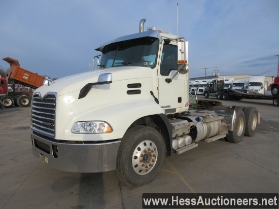 2014 MACK CXU613 T/A DAYCAB,  HESS REPORT IN PHOTOS, 435028 MILES ON ODO, E