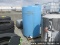 500 GALLON HOLDING TANK - BLUE POLY, HOLES FOR FILL PIPE & EMPTY PIPE,