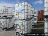 SET OF 2 275 GALLON FOOD GRADE TOTES, NEED CLEANED OUT, STOCK # 57596