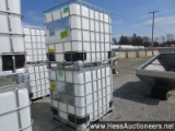 SET OF 2 275 GALLON FOOD GRADE TOTES, NEED CLEANED OUT, STOCK #57593