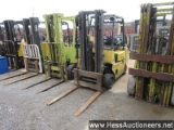 HYSTER S40XL FORKLIFT, 4 CYL ENG,  2351 HRS, LP, 7350 GVW, 42" W X 90&