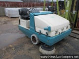 TENNANT 6600 SWEEPER, IMPCO 5Z9X20 4 CYL 1.6L ENG, 722 HRS, PROPANE, 18 X 7