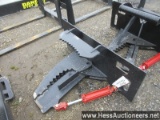 NEW MID-STATE SKID STEER TREE SHEAR, STOCK # 58459