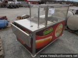VOLLRATH CAYENNE GRILL HOT DOG STAND, NATHAN'S SIGNAGE ON 3 SIDES, 35"