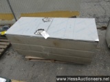 1 ALUMINUM SIDE BOX WITH STAINLESS STEEL DOORS, 24' W, 60" L, 24"