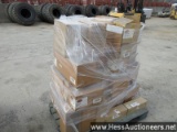 SKID OF VARIOUS SIZE AIR FILTERS, STOCK # 58335