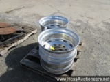 4 ALUMINUM WHEELS, 24.5, STOCK # 57694