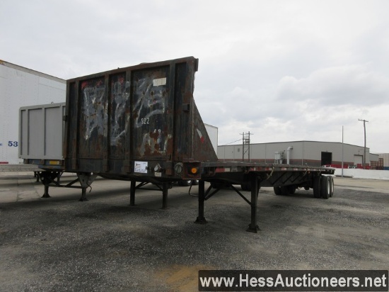 1995 GREAT DANE 48' X 96&quot; FLATBED TRAILER, 80000 GVW, T/A, SPRING SUSP