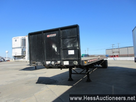 2007 MANAC EXPANDABLE FLATBED TRAILER, 73855 GVW, T/A, SPRING SUSP, 11R24.5