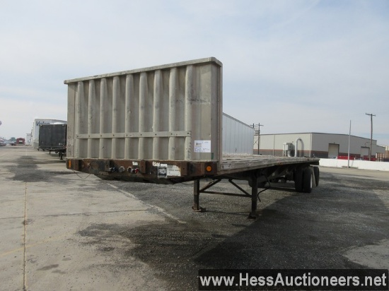 1999 FONTAINE 45' X 102&quot; COMBO FLATBED TRAILER, AIR SUSP, SPREAD AXLE,