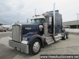 2001 KENWORTH W900 L T/A SLEEPER, HESS REPORT IN PHOTOS, 119666 MILES ON OD