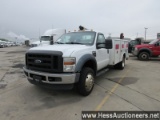 2010 FORD F450 CRANE TRUCK, HESS REPORT IN PHOTOS, 210000 MILES ON ODO, 160