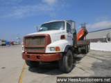 1998 FORD LOUISVILLE KNUCKLE BOOM TRUCK, HESS REPORT IN PHOTOS, 302044 MILE