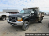 2001 FORD F550 S/A ALUM DUMP TRUCK,HESS REPORT IN PHOTOS,  78465 MILES ON O