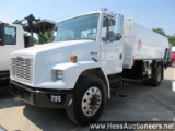 1996 FREIGHTLINER FL80 STRAIGHT OIL TANK TRUCK, 114643 MILES ON ODO, CUMMIN