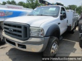 2007 FORD F550 UTILITY TRUCK WITH BOOM, NON RUNNER, 19000 LT WT, INTERNATIO