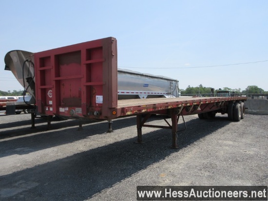 2002 GREAT DANE 48' X 96&#34; FLATBED TRAILER, STORAGE, 76000 GVW, T/A, SPR