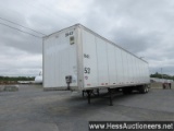 2013 WABASH DVCVHPC 53' X 102" VAN TRAILER, 68000 GVW, T/A, AIR SUSP, 2