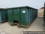 1994 BUCK 30 YARD ROLL OFF DUMPSTER, 95" W, 22'9" L, 72" H.,