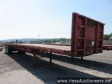 2008 GREAT DANE 48' X 96" FLATBED TRAILER, STORAGE, 76000 GVW, T/A, SPR