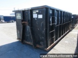 30 YARD HOOK DUMPSTER TRASH ROLLOFF, 95" W X 19' 8" L X 83" H,