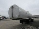 1974 FRUEHAUF TANKER, 68000 GVW, T/A, SPRING SUSP, 11R22.5 ON STEEL WHEELS,