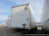 2011 WABASH DVCVHPC 53' X 102" VAN TRAILER, 68000 GVW, T/A, AIR SUSP,