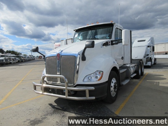 2017 KENWORTH T680 T/A DAYCAB,  HESS REPORT IN PHOTOS,492439 MILES ON OD, E