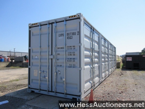 2022 NEW 40' HIGH CUBE FOUR MULTI DOOS CONTAINER, FOUR SIDE OPEN DOOR, ONE