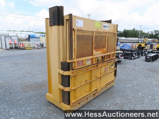 1996 VERTECH/HARMONY M72MD VERTICAL BALER, LOW PROFILE, 72"W, DUAL CYLINDER