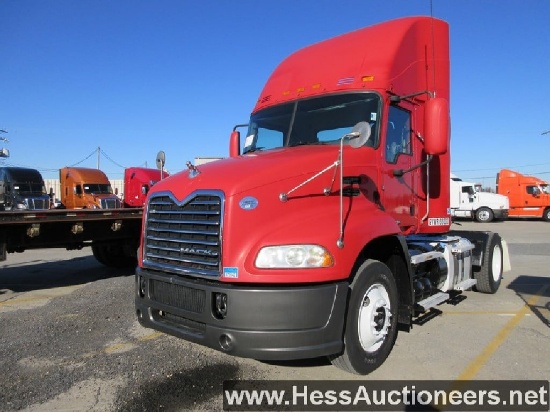 2015 MACK CXU612 S/A DAYCAB, HESS REPORTS IN PHOTOS,600224 MILES ON OD, 600