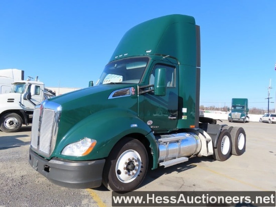 2019 KENWORTH T680 T/A DAYCAB, 489052 MILES ON OD, 489046 MILES ON ECM, 520