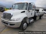 2018 INTERNATIONAL 4300 FLATBED TOW TRUCK, TITLE DELAY, 195103 MILES ON ODO